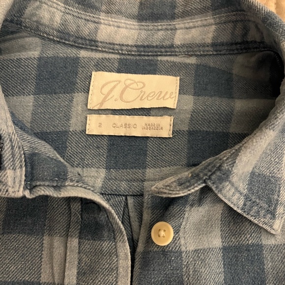 J.Crew women’s button down flannel - Picture 2 of 3
